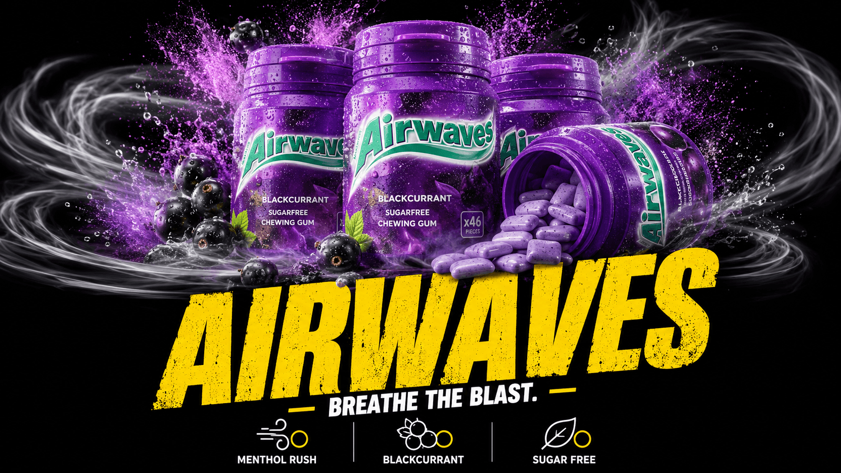 Airwaves Blackcurrant Multi-Packs
