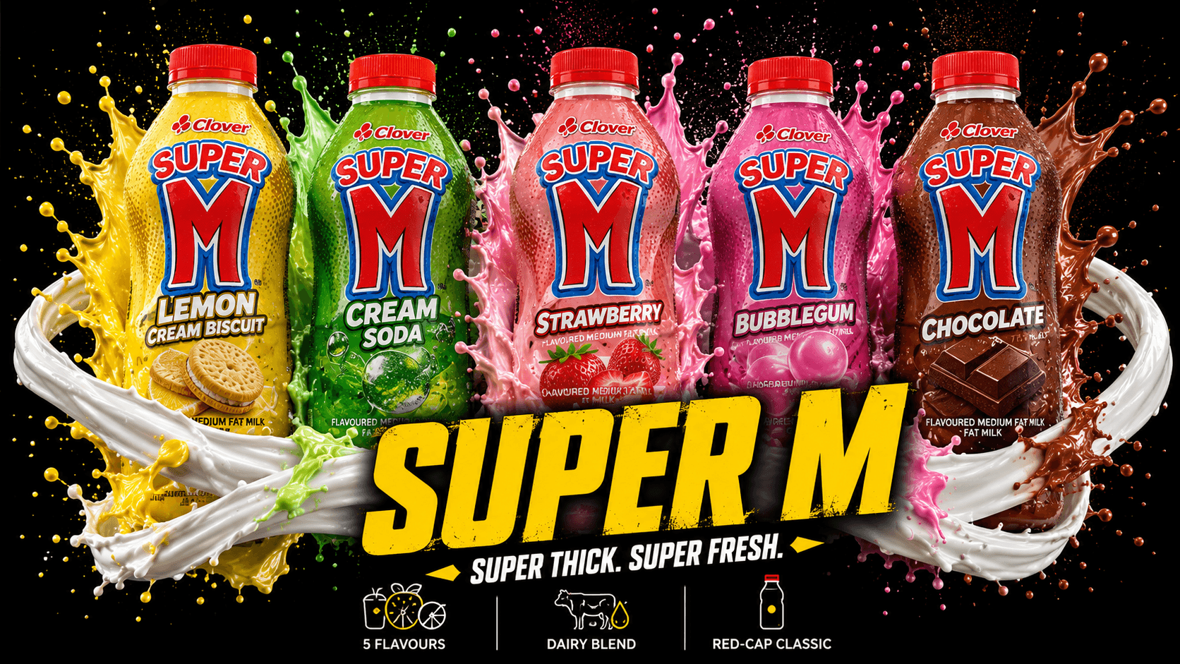 Clover Super M Flavoured Milk